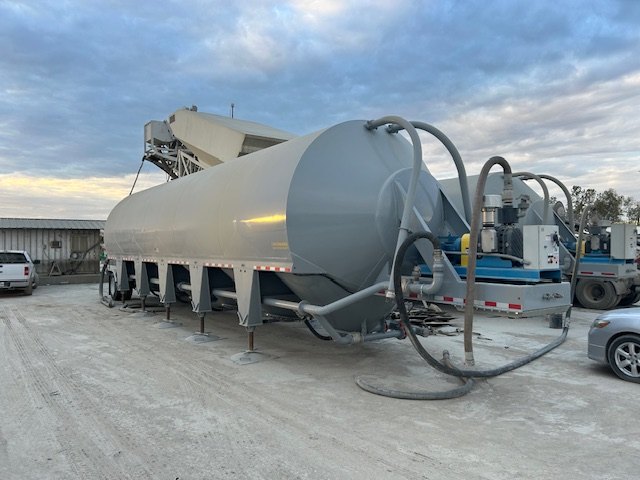 Cement silo serviced and repaired by Ames Hydraulics in central Iowa